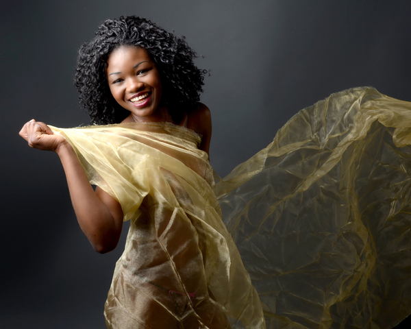 Boudoir Photography Aberdeen Girl Dancing With Fabric