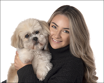 Photographer Aberdeen A gril & her dog