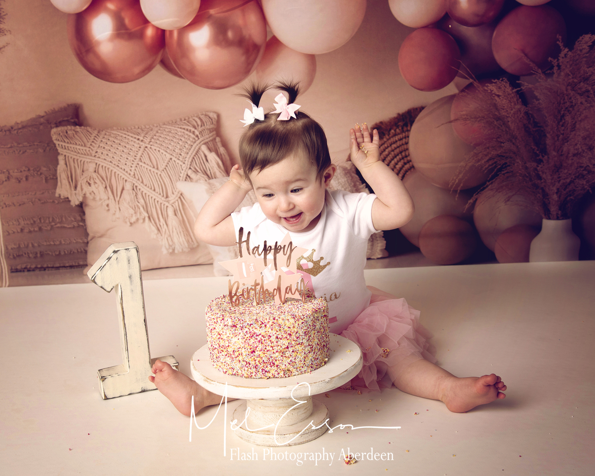 Flamingo Cake Smash - CT Best Cake Smash Photographer